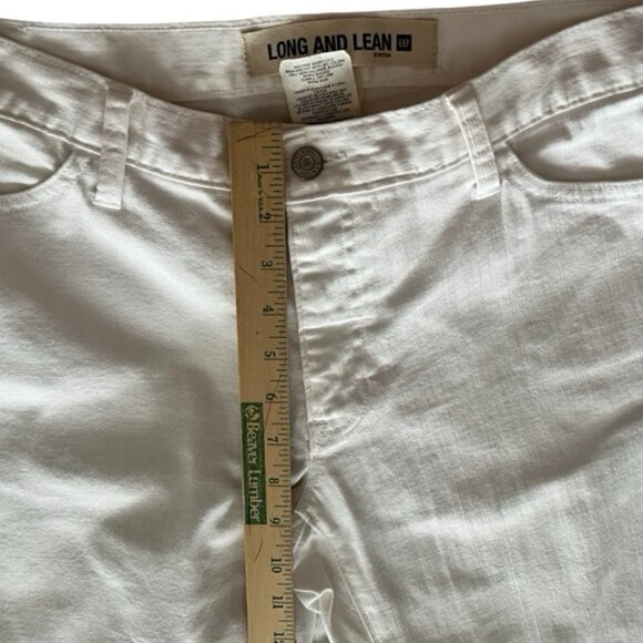 🌸4/$50🌸 Y2K Vintage Gap Long and Lean Flare White Jeans - Picture 6 of 12